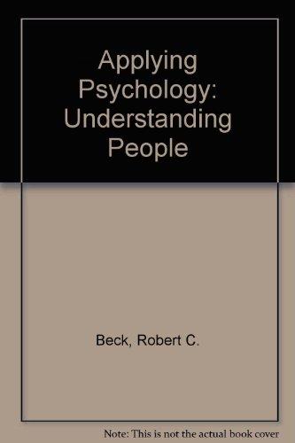 Book Applying Psychology: Understanding People free
