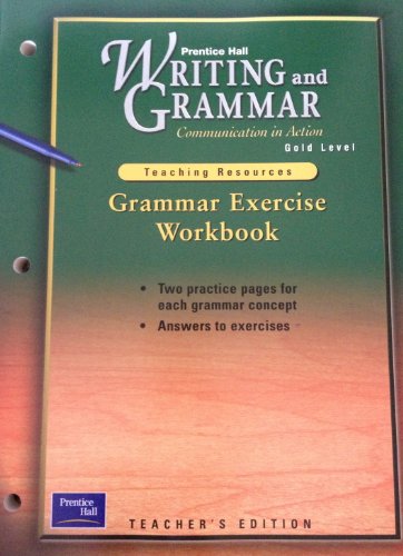 Book Prentice Hall Grammar Exercise Workbook Gold Level (teacher's Edition) (prentice Hall Writing And Grammar) free