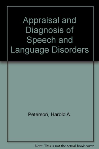 Book Appraisal and diagnosis of speech and language disorders free