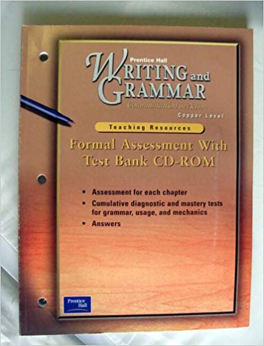 Book Writing and Grammar: Communication in Action Copper Level Formal Assessment with Test Bank cd-rom free