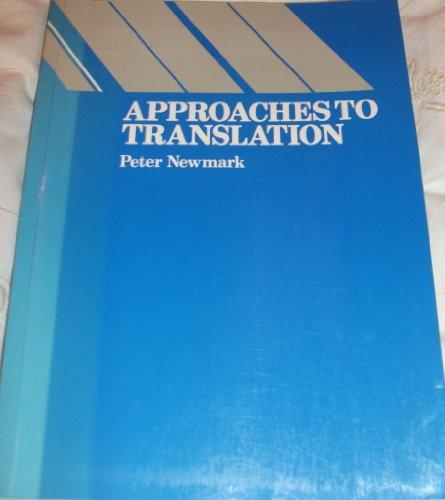 Book Approaches to Translation (Language Teaching Methodology Series) free