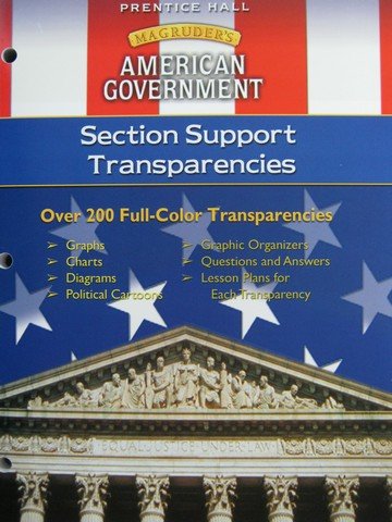 Book Macgruder's American Goverment Section Support Transparencies Package free