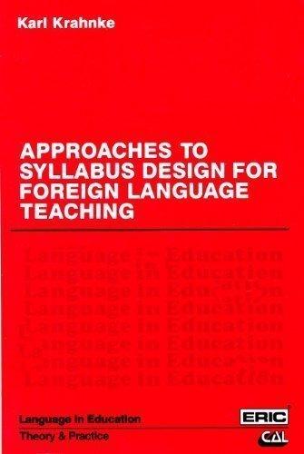 Book Approaches to Syllabus Design for Foreign Language Teaching (Language in Education) free