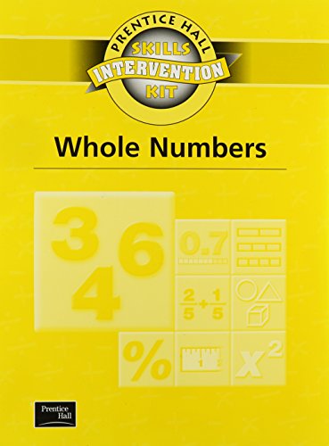 Book SKILLS INTERVENTION UNIT WHOLE NUMBERS WKBK 2001C (Prentice Hall Skills Intervention Kit) free