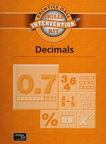 Book SKILLS INTERVENTION UNIT DECIMALS WKBK 2001C (Prentice Hall Skills Intervention Kit) free