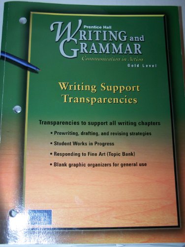 Book Writing and Grammar Communication in Action--Writing Support Transparencies free