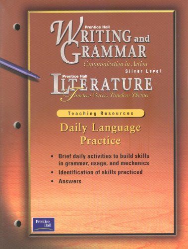 Book Writing And Grammar Communication In Action Silver Level Literature (daily Language Practice, Teaching Resources) free