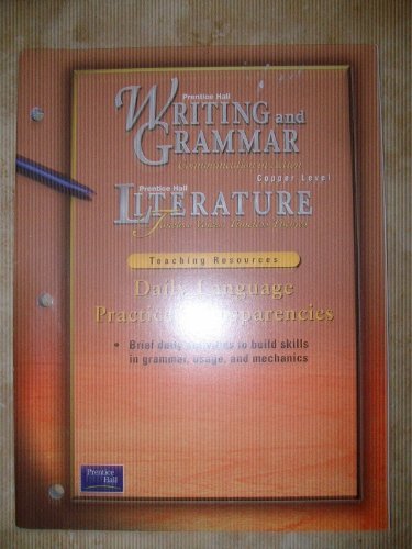 Book Prentice Hall Writing and Grammar- Communication in Action- Copper Level- Daily Language Practice Transparencies free