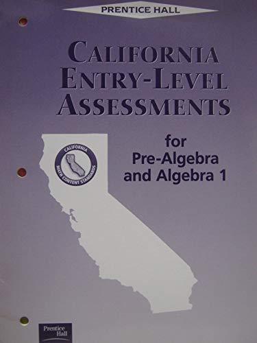 Book Entry-level Assessment Pre-algebra And Algebra - California Edition free