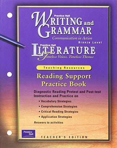 Book Writing And Grammar, Bronze Level: Literature, Teaching Resources - Reading Support Practice Book free