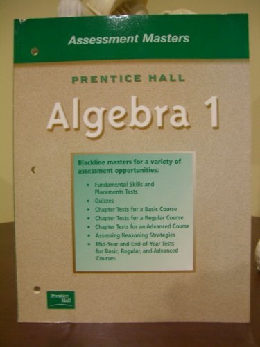 Book Prentice Hall Algebra 1 Assessment Masters free