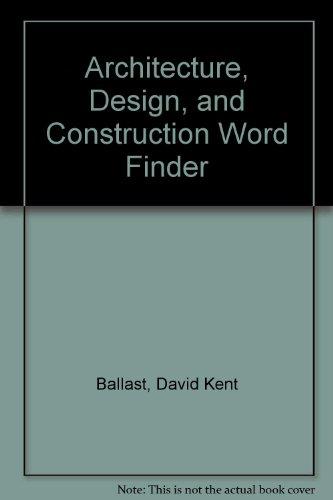 Book Architecture, Design and Construction Word Finder free