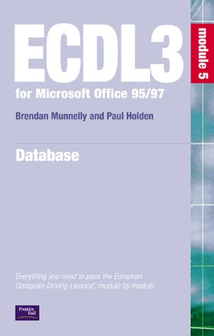 Book Ecdl3 For Microsoft Office 95 (ecdl3 For Microsoft Office 95/97) free