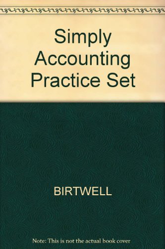 Book Simply Accounting Practice Set free