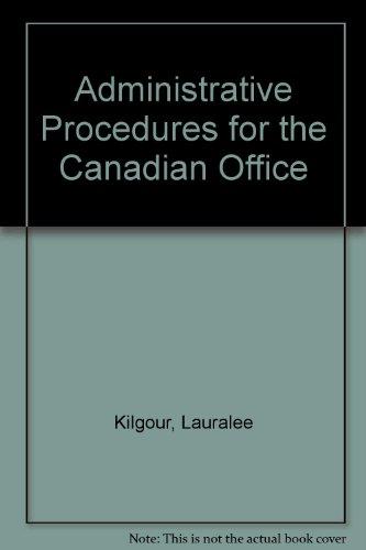 Book Administrative Procedures for the Canadian Office free