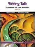 Book Writing Talk: Paragraphs and Short Essays with Readings (Instructor's Edition) by Anthony C. Winkler (2003-05-03) free