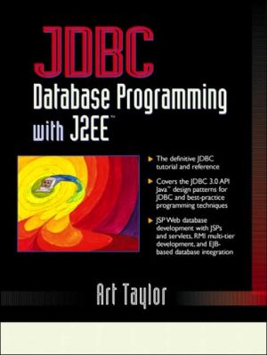 Book JDBC: Database Programming with J2ee free