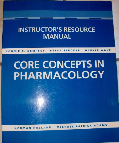 Book Workbook: Core Concepts In Pharmacology free