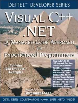 Book Visual C++ .Net: A Managed Code Approach for Experienced Programmers (Deitel Developer Series) free