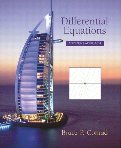 Book Differential Equations: A Systems Approach free