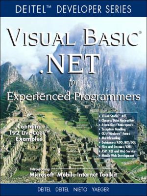 Book Visual Basic .Net for Experienced Programmers (Deitel Developer Series) free