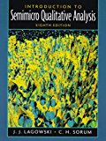 Book Introduction to Semimicro Qualitative Analysis free