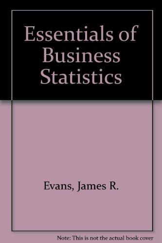 Book Essentials of Business Statistics free
