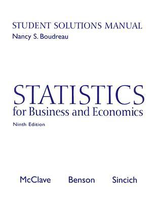 Book Statistics for Business and Economics: Ninth Edition: Student Solutions Manual free