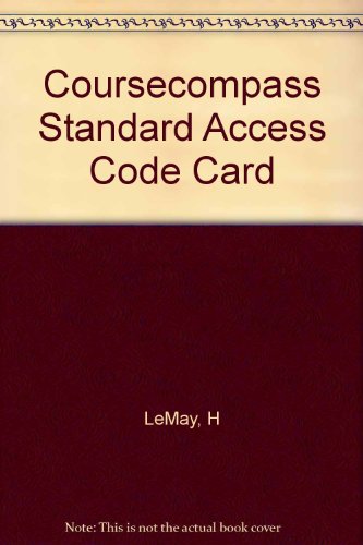 Book Coursecompass Standard Access Code Card free