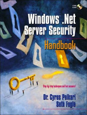 Book Windows .Net Server Security Handbook (With CD-ROM) free