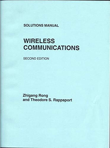 Book Solutions Manual Wireless Communications free