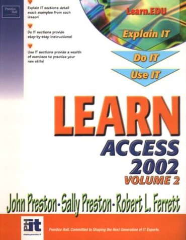 Book Learn Access 2002 (volume Ii) free