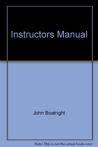 Book Instructors Manual free