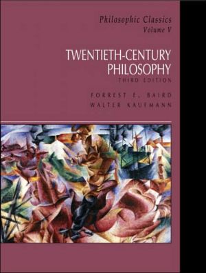 Book Philosophic Classics, Volume V: 20th-Century Philosophy (v. 5) free
