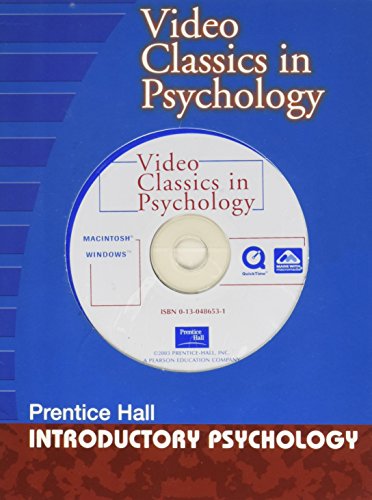 Book Video Classics in Psychology - Prentice Hall- Introductory Psychology free