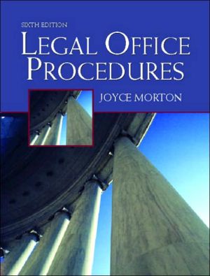 Book Legal Office Procedures, Sixth Edition free