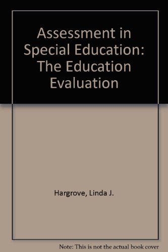 Book Assessment in Special Education: The Education Evaluation free