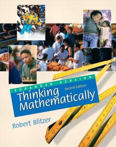 Book Thinking Mathematically (Expanded 2nd Edition) free