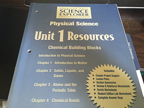 Book Prentice Hall Science Explorer Physical Science Unit 1 Resources (Chapters 1-4) free