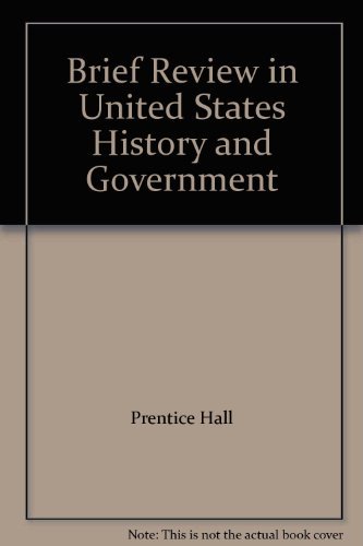 Book Brief Review in United States History and Government free