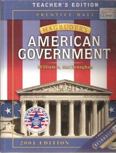 Book Prentice Hall Magruders American Government Teacher Edition 2001 Isbn 0130509434 free
