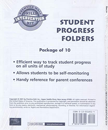 Book Prentice Hall Student Progress Folders free