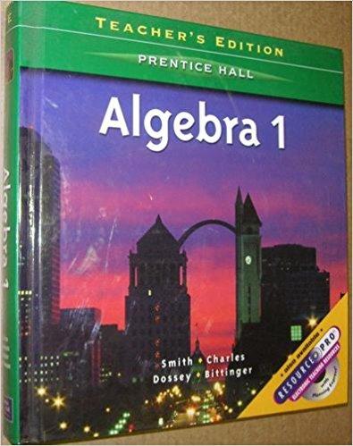 Book Algebra 1 (Teacher's Edition) (Teacher's Edition) free