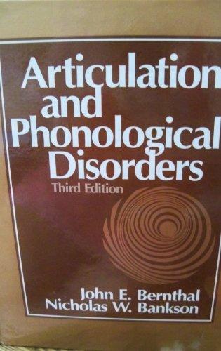 Book Articulation and Phonological Disorders free