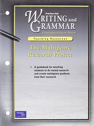 Book Writing And Grammer, Communications In Action, Teachers Resources, The Multigenre Research Project free
