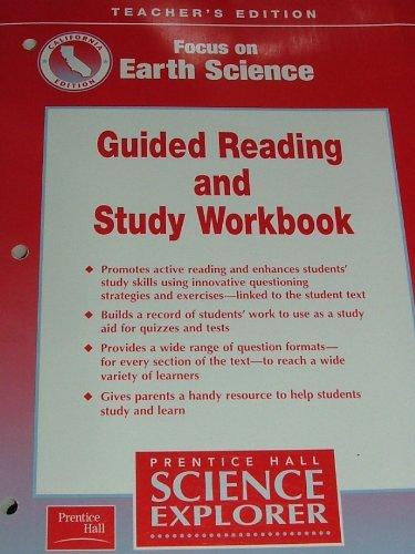 Book Guided Reading and Study Workbook, Teacher's Edition (Focus on Earth Science, Calif. Edition, Prentice Hall Science Explorer) by Prentice Hall (2001-05-03) free