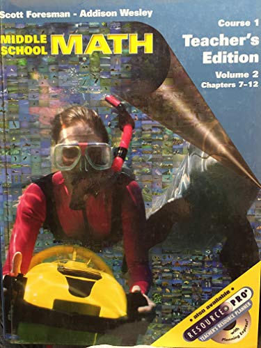 Book Middle School Math (Course 1, Volume 2, Chapters 7-12) Teacher's Edition free