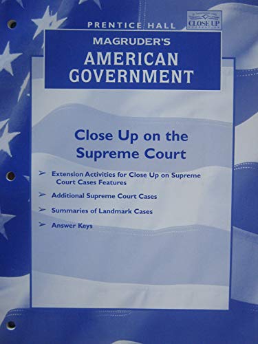Book Close up on the Supreme Court (MaGruders American Government) free