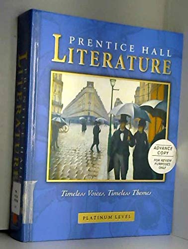 Book PRENTICE HALL LITERATURE TIMELESS VOICES TIMELESS THEMES 7TH SE GR 10   2002C free