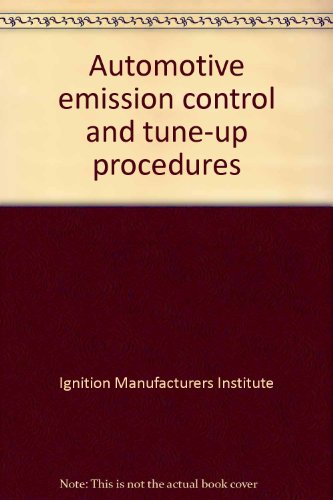 Book Automotive Emission Control And Tune-up Procedures free